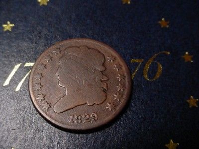 1829 HALF CENT  