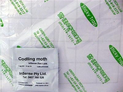 CODLING MOTH DELTA TRAP PHEROMONE LURE & STICKY BASE REFILL  