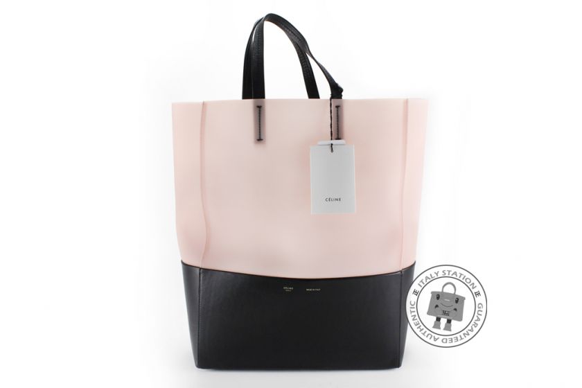 MPRS NEW CELINE 165557 KHE BI CABAS PINK FABRIC BAG GBHW  