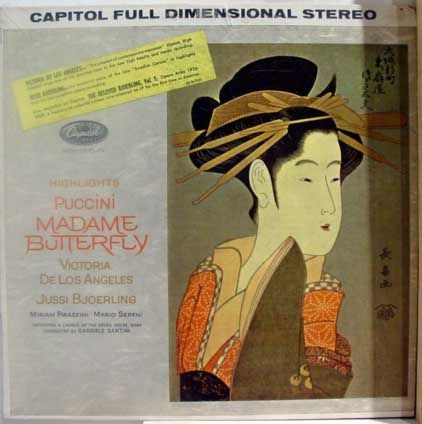 GABRIELE SANTINI puccini madame butterfly LP SG 7233  