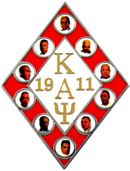 Kappa Alpha Psi Diamond Founders Faces Lapel Pin  