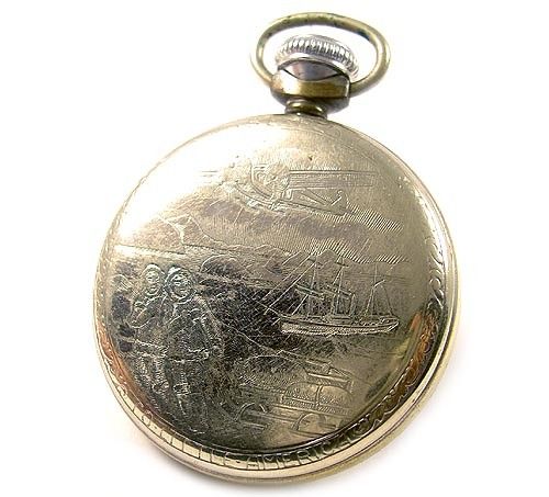   Little America ADMIRAL BYRD Pocket Watch 1930s *****SUPER RARE