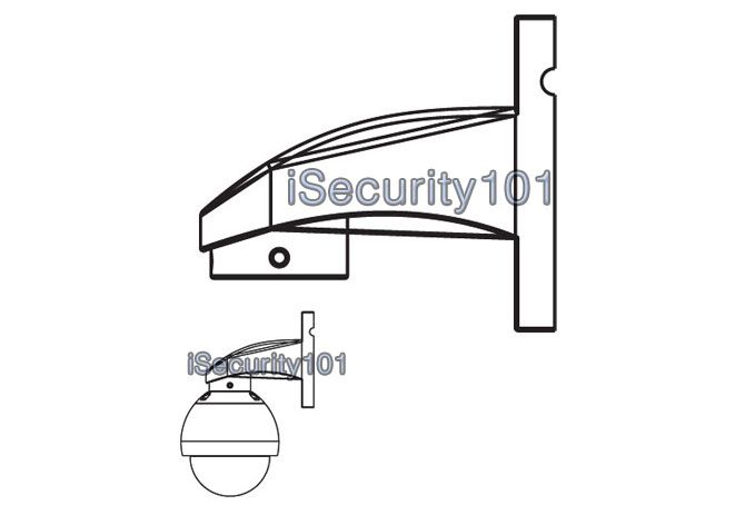 Outdoor Mini 4 PTZ Dome 3x Zoom Sony 1/3 CCD 5 15mm Lens 360° CCTV 