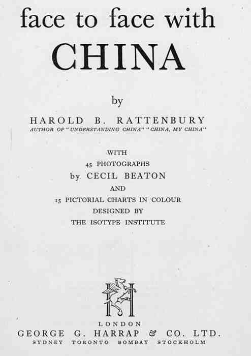 Face to Face with China by Harold Rattenbury. Author of Understanding 