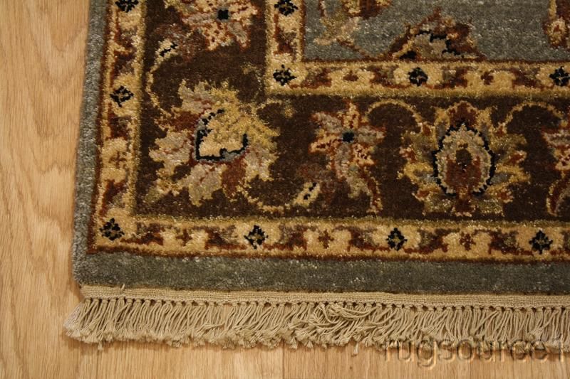 LIGHT BLUE ALLOVER DESIGN 4X6 AGRA JAIPOUR ORIENTAL AREA RUG WOOL 