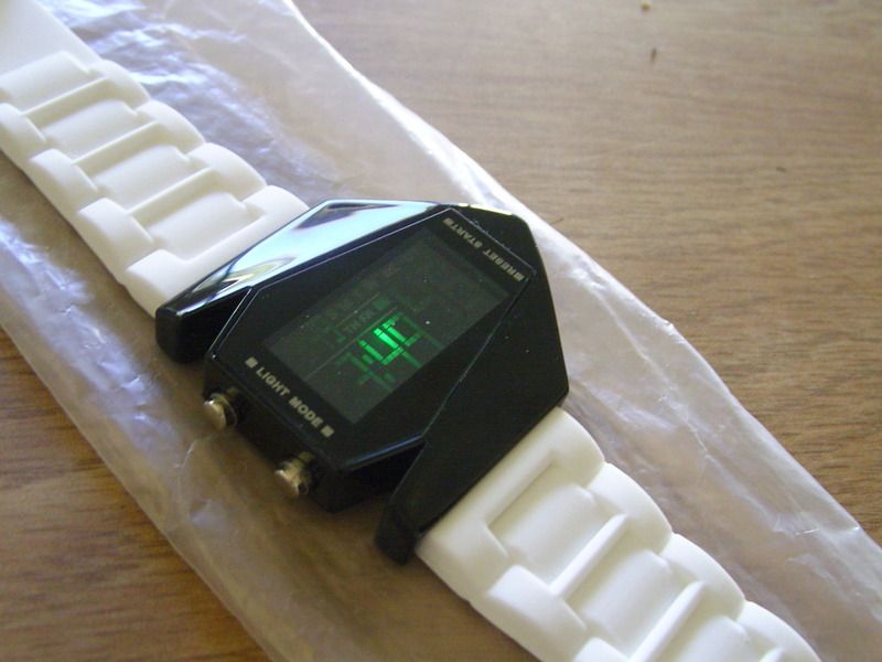 Custom Watch Dumb Nixon Flud White Black Fits All Sizes Adjustable 