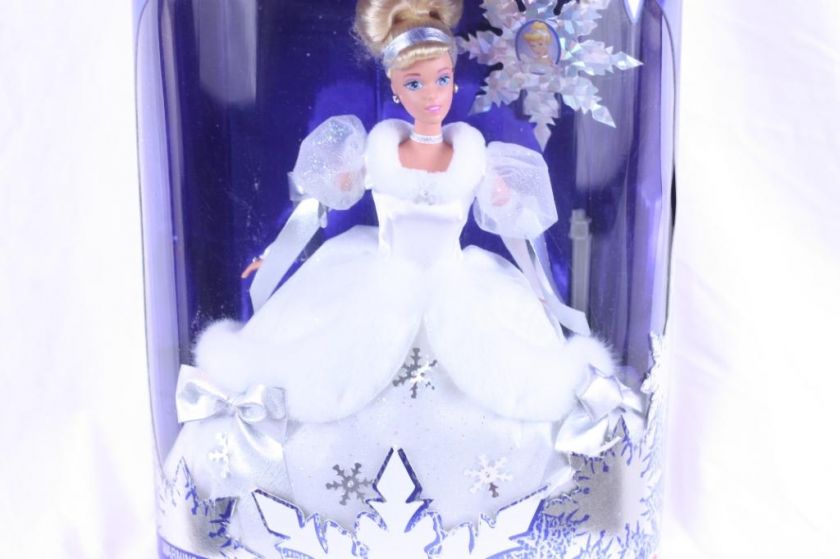   PRINCESS CINDERELLA BARBIE 1st Edition 1996 White Winter Gown 16090