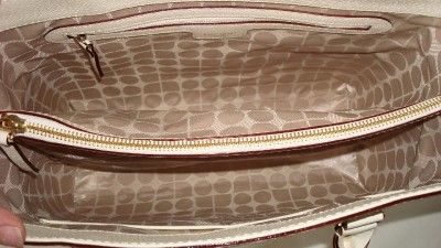 kate spade tarrytown snow white leather quinn handbag tote pxru0664 