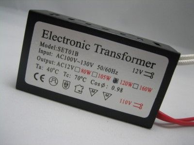 120W 12V MR16 Halogen Light Converter Transformer 110V  