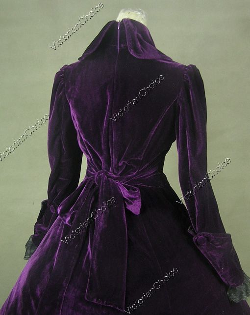 Renaissance Gothic Steampunk Punk Velvet Dress Ball Gown 181 L  