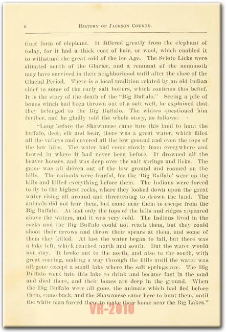 History of Jackson County, Ohio OH   {1900}   By D.W. Williams 