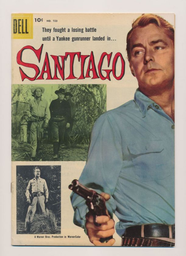   #723 F, Santiago, Photo Cover, Alan Ladd, movie, Dell Comics 1956