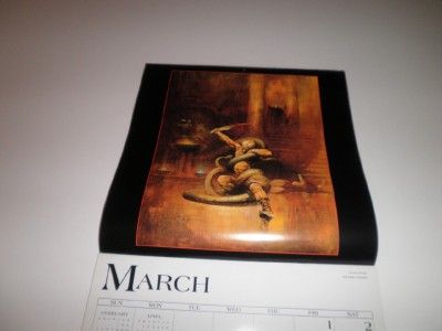 Vintage Official FRANK FRAZETTA Wall Calendar 1996  