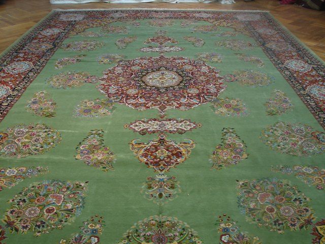 11X18 SUPER FINE SILK&WOOL AUTHENTIC PERSIAN TABRIZ RUG  