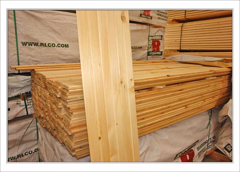 Canadian White Pine Car Siding 1x6 Tongue & Groove  