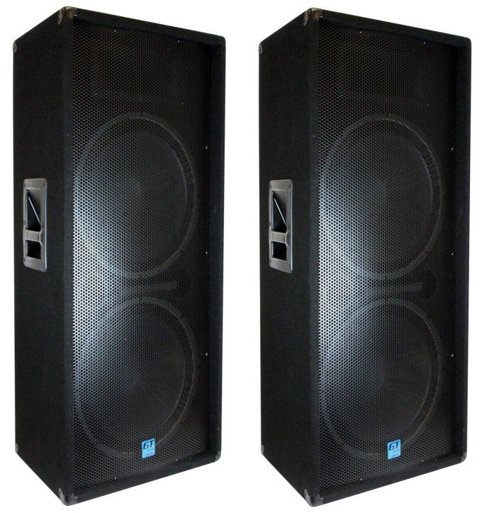 NUEVO altavoz PA de los GÉMINIS GT 3004 DJ 1200Watt Dual 15