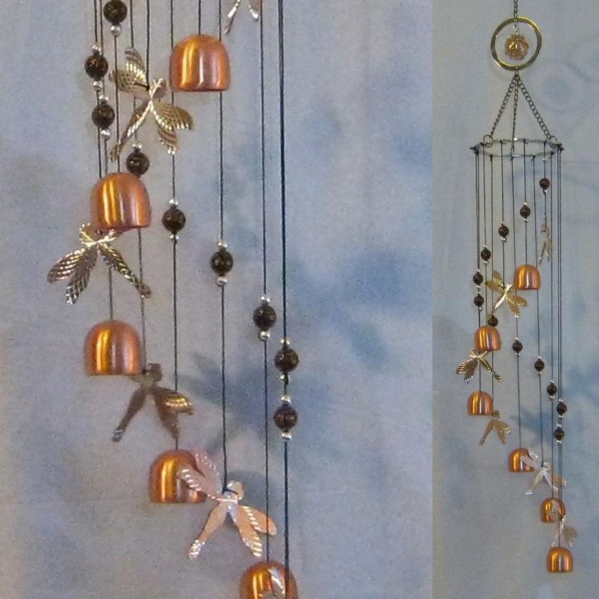 Dragonfly Copper Mobile Wind Chime 763642061708  