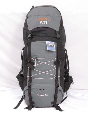 ATI Tahoe85 85L Internal Frame Hiking Backpack  Gray  