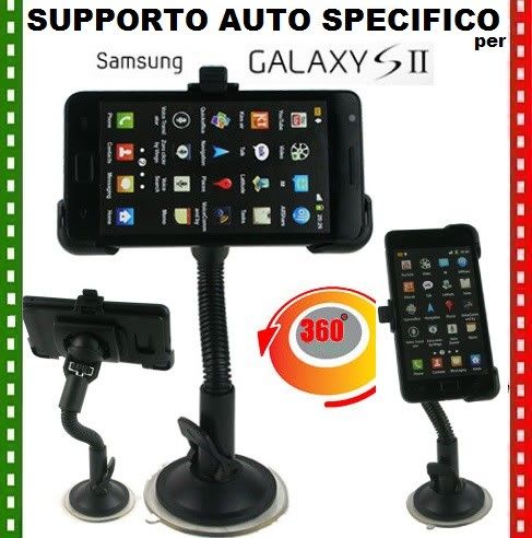 CUSTODIA PELLE per SAMSUNG i9100 GALAXY S2 + PELLICOLA  