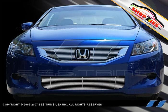 HONDA ACCORD 2011 2012 CHROME BILLET GRILLE 4DR 2PC SET  