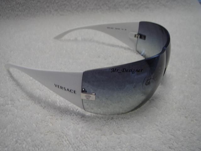 VERSACE AUTHENTIC WHITE VE 2054 1000/8G NEW SUNGLASSES OVE GENUINE 