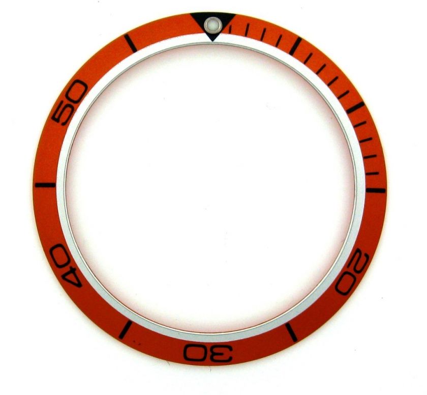 BEZEL INSERT FOR OMEGA PLANET OCEAN CHRONO 2218.50 ORANGE  