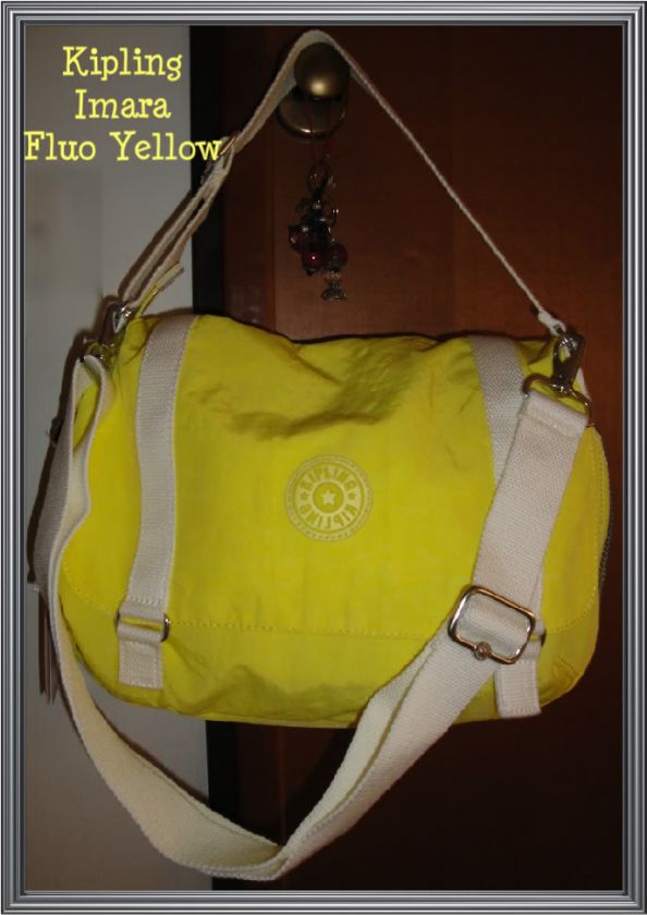   *NEW NEON COLLECTION*IMARA*FLUORESCENT SHOULDER *LRG XBODY BAG*YELLOW