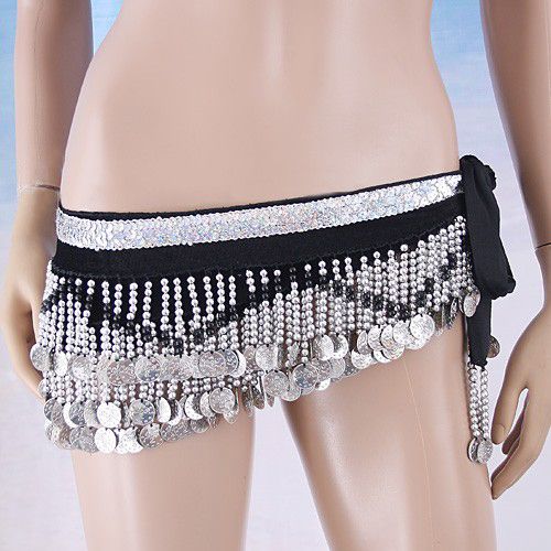 Belly Dance Costumes Hip Scarf with Sequins Beads H2653  