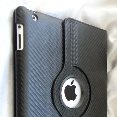 iPad 2 Magnetic Smart Cover Leather Case Rotating Stand  