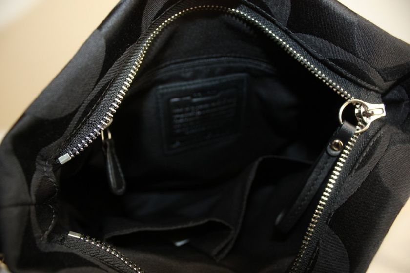   24CM SIGNATURE SATEEN CHAIN DUFFLE BAG BLACK COLOR F18862 $278  