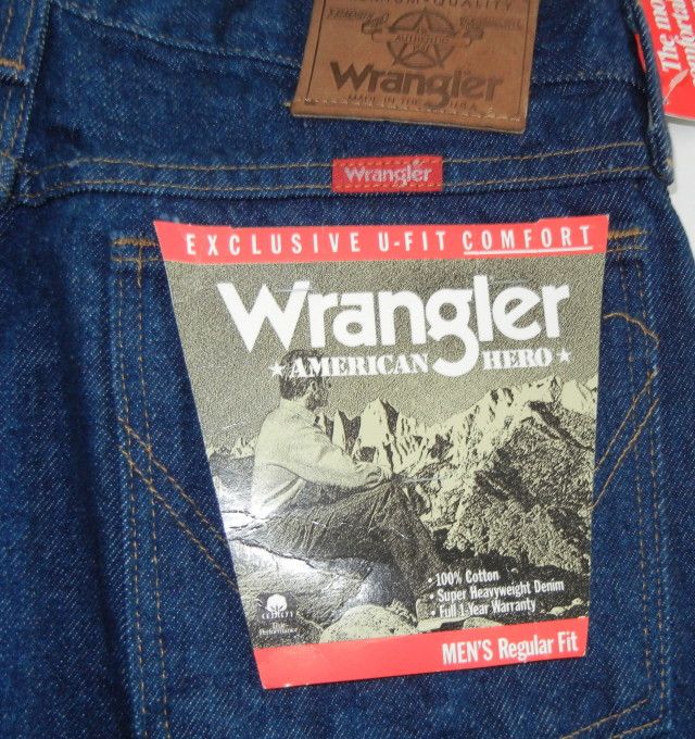 Wrangler American Hero Jeans 33 X 32 NWT Mens Regular Fit  