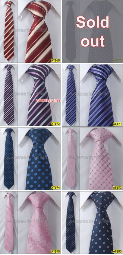 Wholesale 3 PCS 100% Wove Silk Mens Necktie 3 Wide Tie  