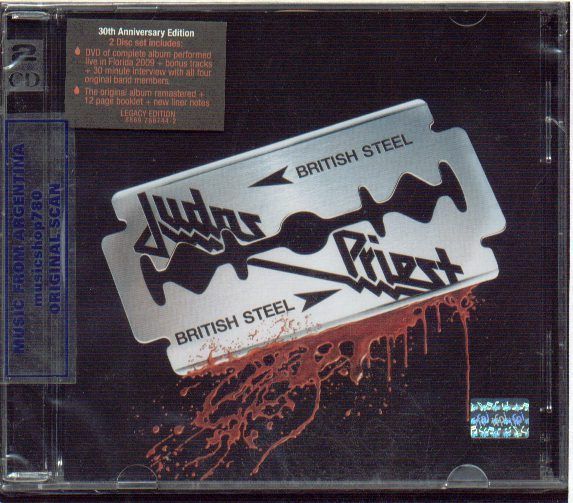 CD + DVD JUDAS PRIEST BRITISH STEEL 30 ANNIVERSARY 2010  