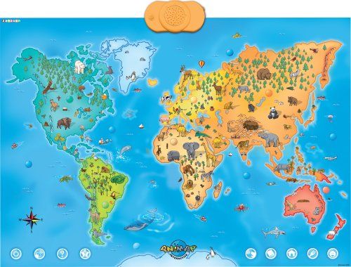 ANIMAP   INTERACTIVE TALKING ANIMALS OF THE WORLD MAP  