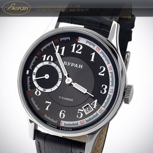 BURAN Poljot 3105 russische Uhren Aviator Handaufzug  