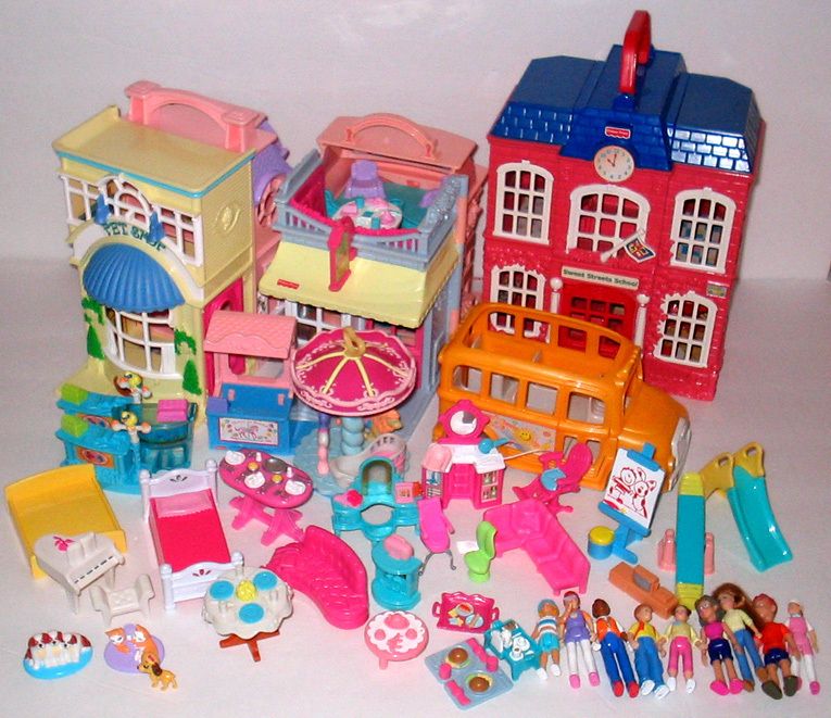 Fisher Price Sweet Streets Lot Buildings & Furnishings & Figures 