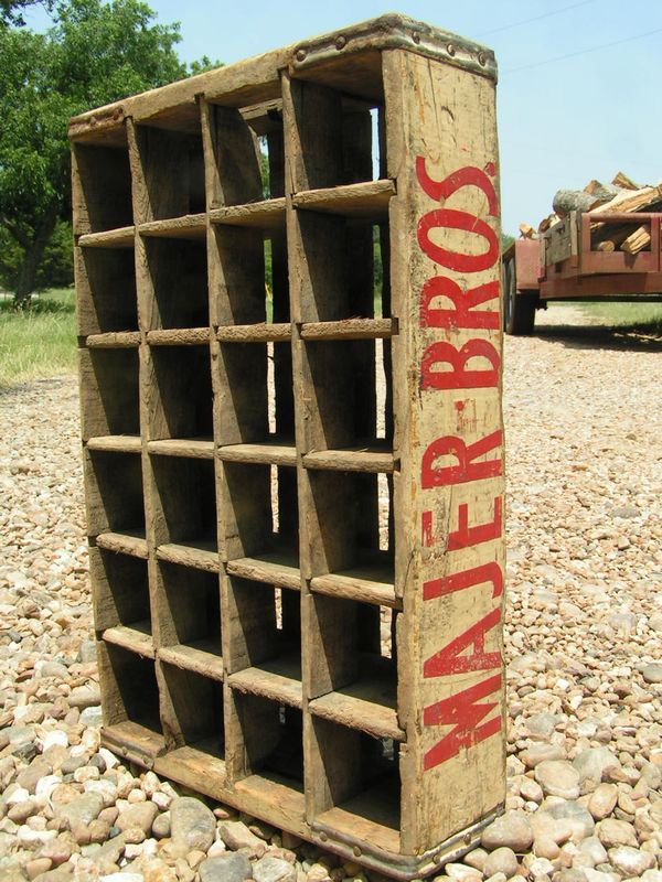 Old Wooden Majer Bros. Soda Bottle Wood Box Crate 2023  