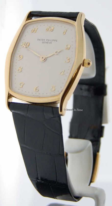 Patek Philippe Mens 3942 Tonneau 18k Gold Automatic  