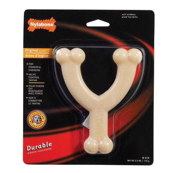 NYLABONE DURABLE WISHBONE Regular size   Nylon Dog  