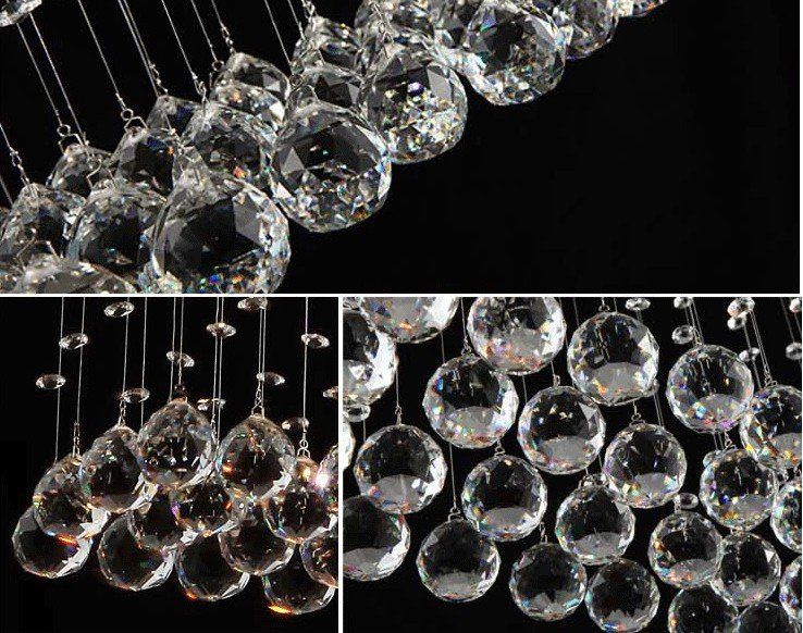 100cm Modern Crystal Ceiling Lighting Light Fixtures Pendant Lamp 