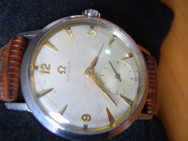 RARE 1952 SS OMEGA SECOND SUBDIAL MANUAL 15J CAL 266   5 X SIGNED 