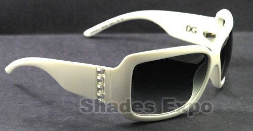 NEW DOLCE&GABBANA SUNGLASSES DG 6042B WHITE 508/8G AUTH  