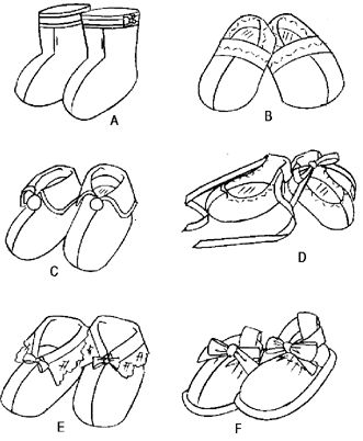 Vogue Pattern 7707 Baby Infant Shoes Booties Boots CUTE  