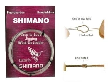 Shimano Butterfly Jigging Wind on Leader 80lb.  