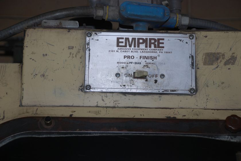 HUGE AND EXPENSIVE Empire 36x48 ProFinish Blast Cabinet Sandblasting 