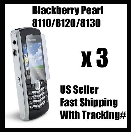 SCREEN PROTECTOR FILM BLACKBERRY PEARL 8110 8120 8130  