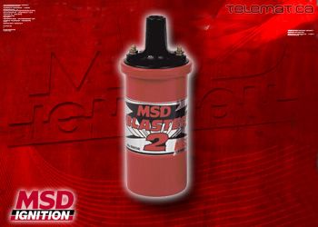 MSD Ignition Blaster 2 Coil Red Classic Housing PN 8202  