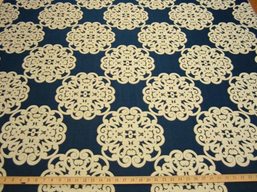 75 yd Medallion Upholstery Fabric r8736  