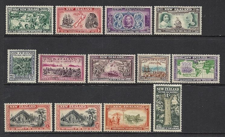 NEW ZEALAND SCOTT 229   241 MNH* SET   1940 ISSUE  