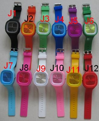 Jelly DIY color Unisex ODM Candy Quartz Dial Sport fashion Silicone 